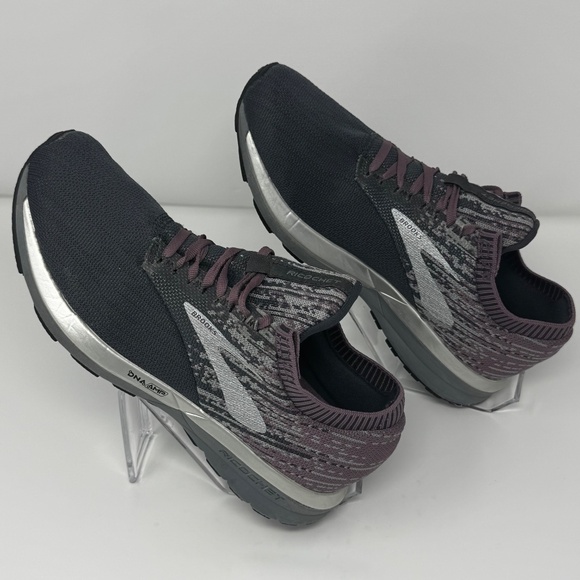 Brooks Ricochet Running Shoes | Women’s Size 9.5 Granite/Plum - Picture 2 of 7